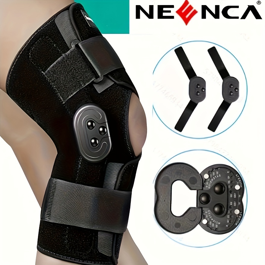 Hinged ROM Knee Brace Post Op Knee Support Adjustable Knee Immobilizer with  Side Leg Stabilizers for Men and Women for Meniscus Tear, Arthritis, ACL