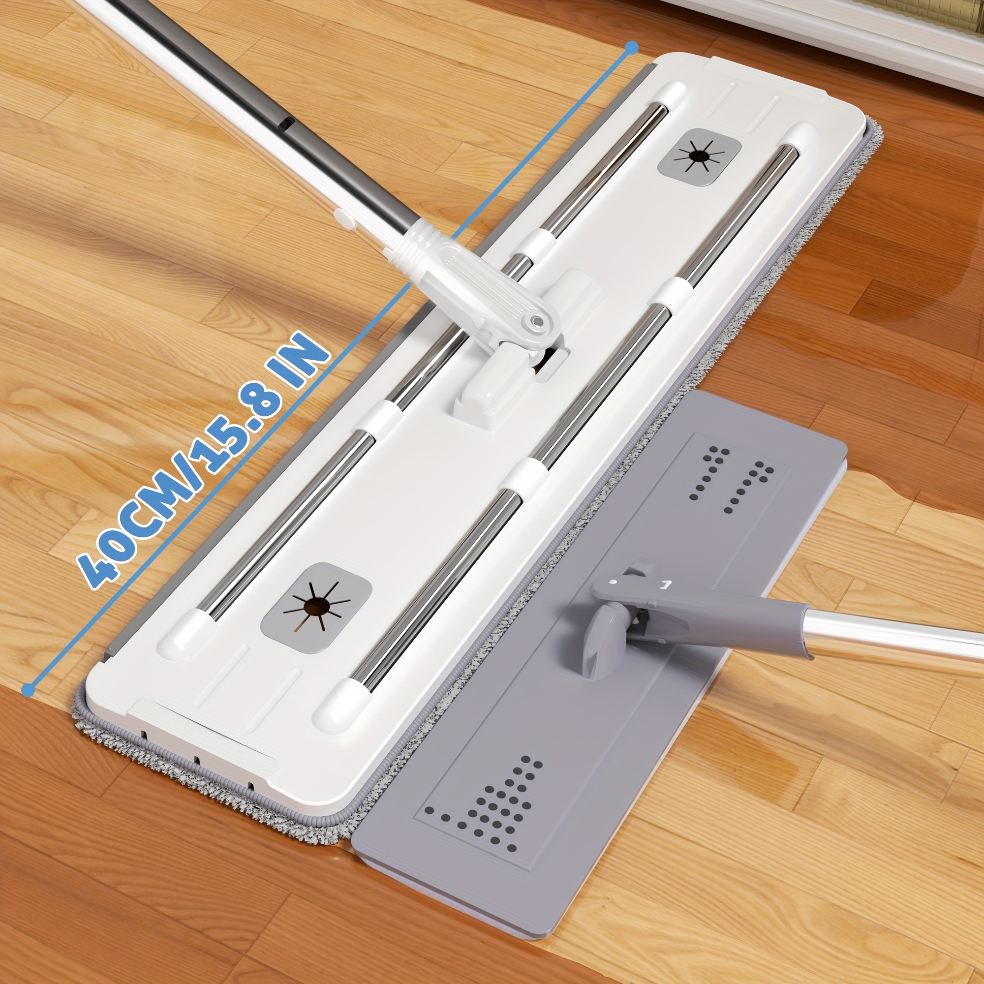 Flat Mop Lazy Mop Wet And Dry Use Dust Removal Mop For - Temu