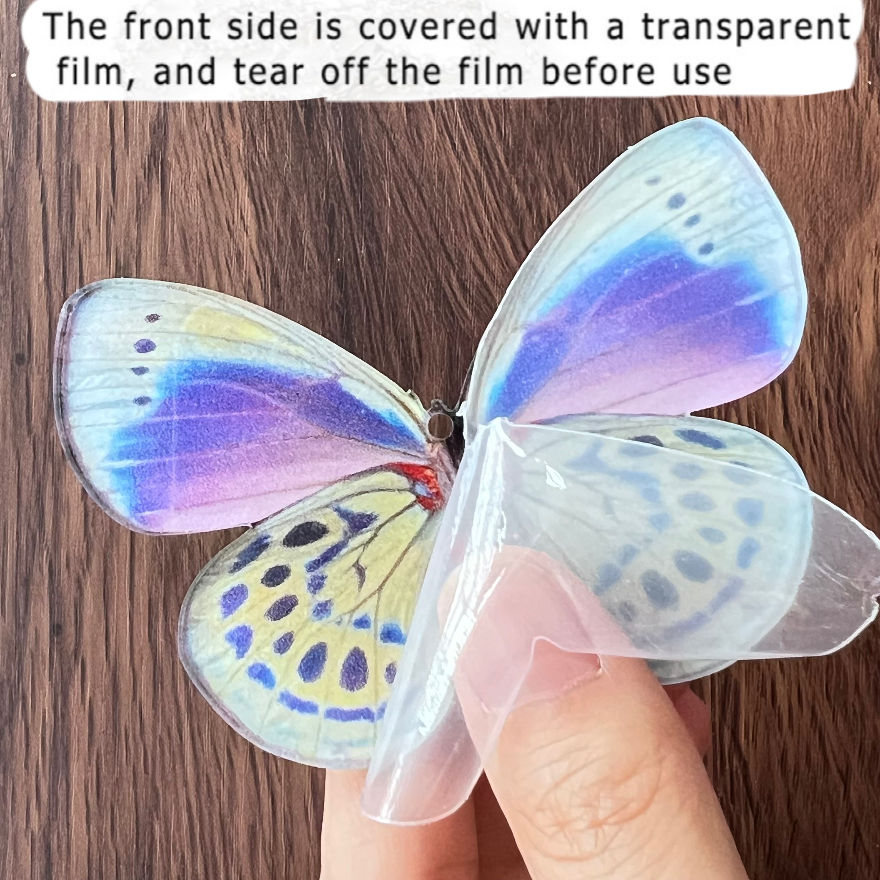 1pc Acryl Asymmetrisch Blauer Schmetterlingsanhänger - Temu Austria