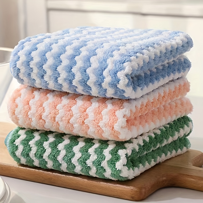 2pcs Random Color Cleaning Rag,Kitchen Dishcloth , Dish Cloths For