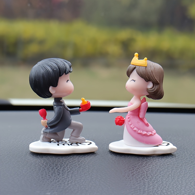 Süße Paare Modell Nette Kuss Ballon Figur Auto Innen Dekoration