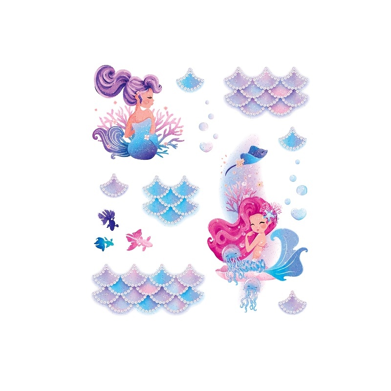 Cuties Sirena Full Body Art Sparkly Sticker