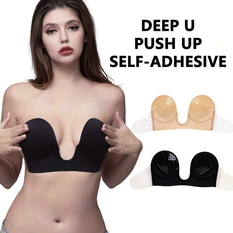 Strapless Self Adhesive Bra Nipple Breast Pasties Cover Push Up