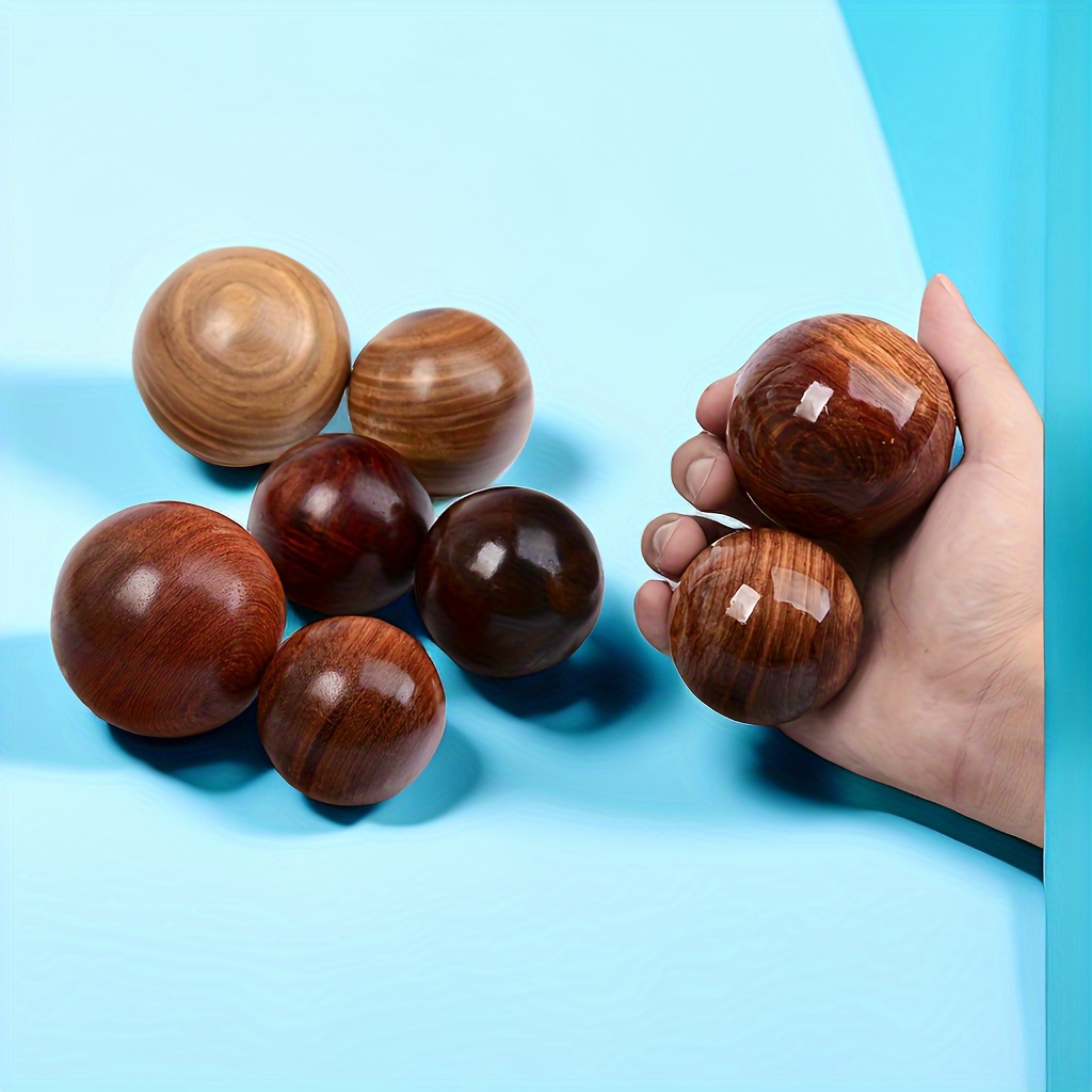 Rosewood Hand Massage Balls - Stress Relief Gift