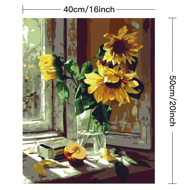 Paint By Number Kits For Adults Kids, Diy Digital Canvas Painting Gift For  Adults By Number Kits Home Decorations-warm Sunflower (without Frame) - Temu