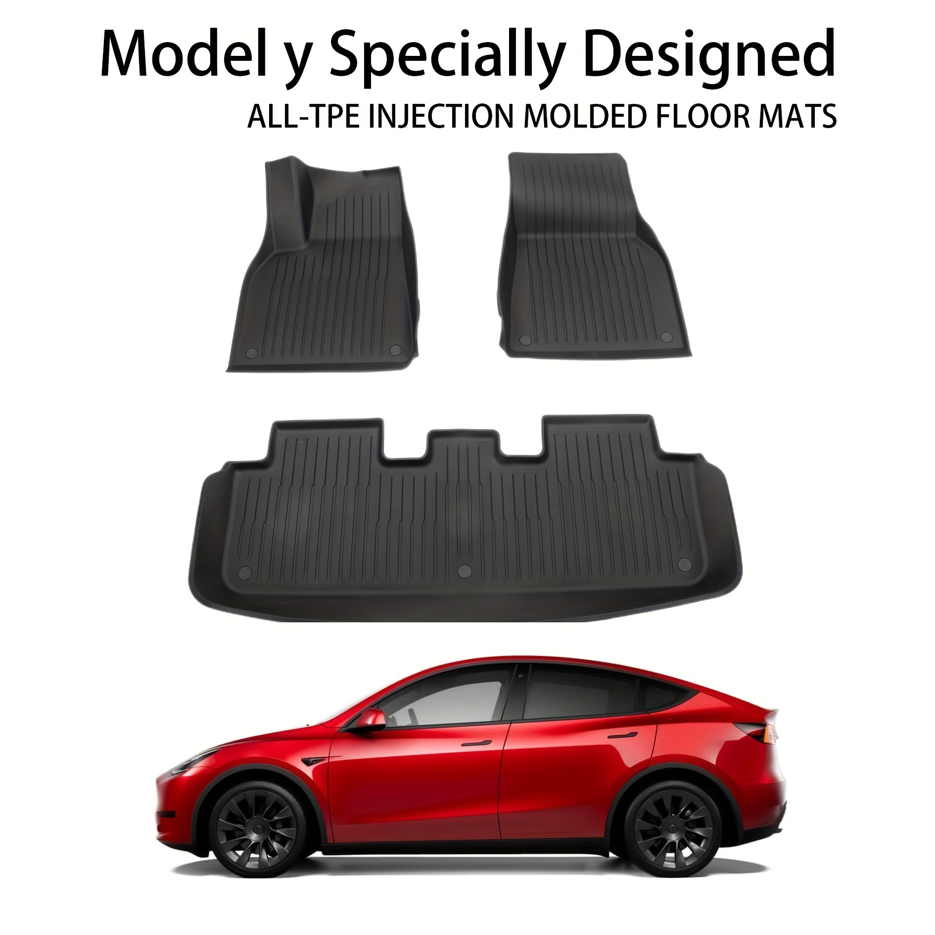 Tesla model y fußmatten 2023 kofferraum matte fracht liner modell