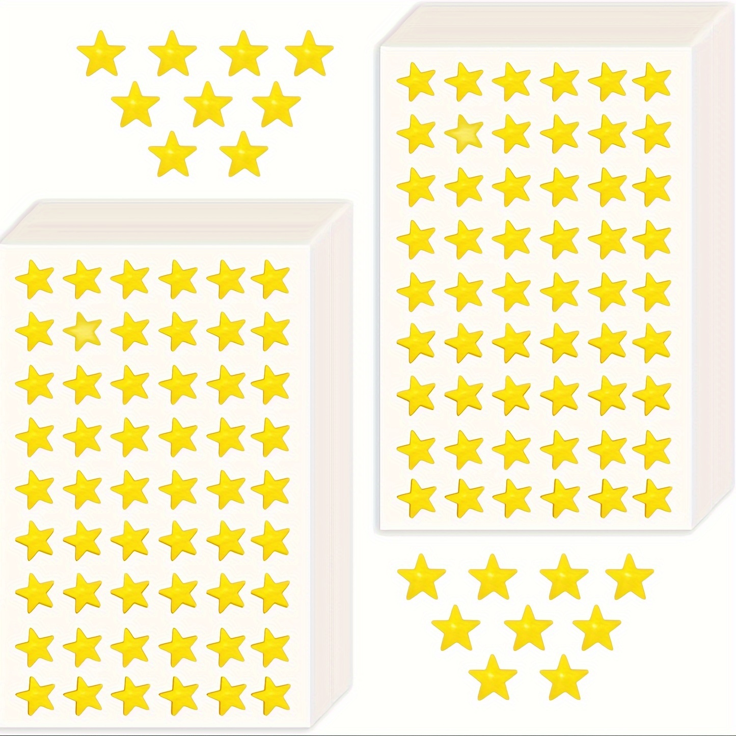 Pegatinas de estrella de cinco puntas para niños, etiqueta de recompensa  para profesores, estampado de estrellas