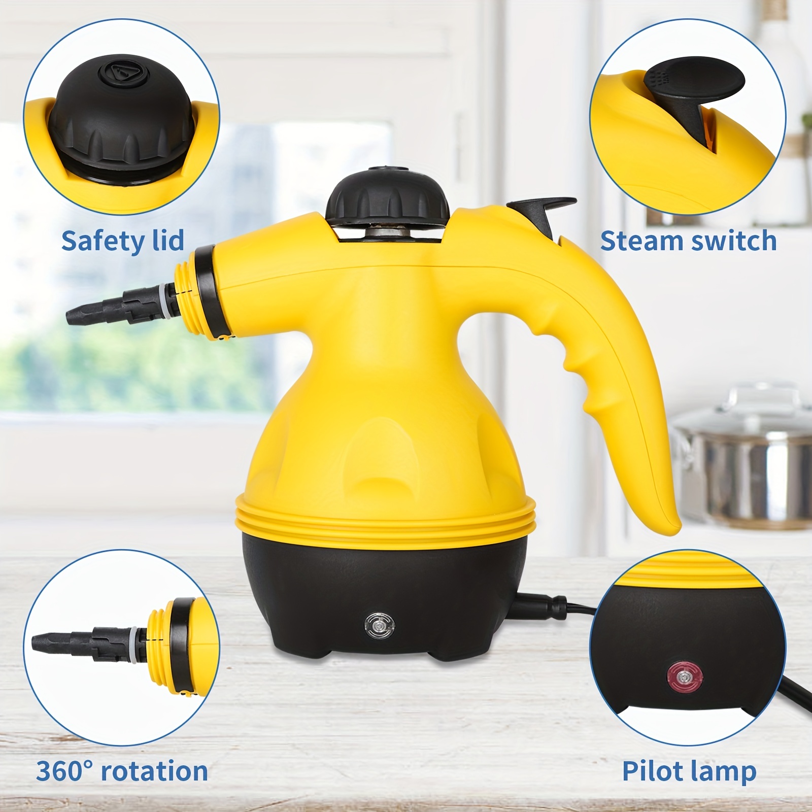 Portable High-Temperature Steam Cleaner for Kitchen & Range Hood
