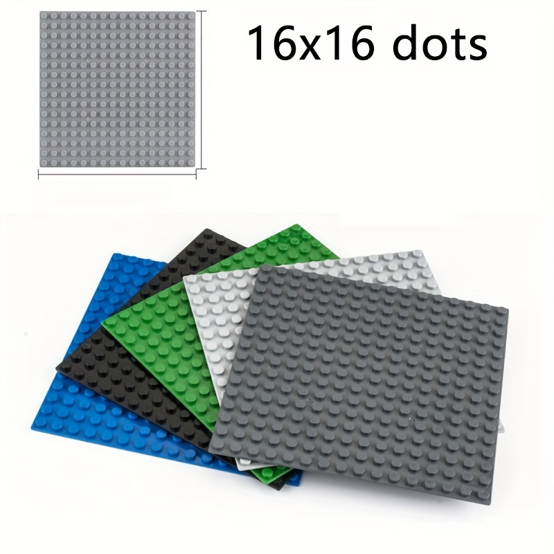 LVHERO 16 Pcs Classic Baseplates Building Plates for Building Bricks 100%  Compatible with All Major Brands-Baseplate, 10 x 10 (Multicolored)