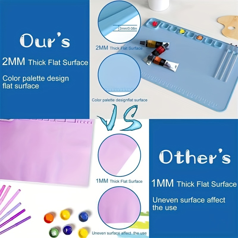 Silicone Craft Mat For Painting Pigment Palette Non-Stick Crafts