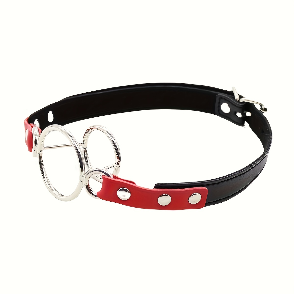 Lockable BDSM SM Bondage Mouth Gag Ball Gag Ball Gag With Head Strap and  Black Rubber Ball or Red Silicone Ball 