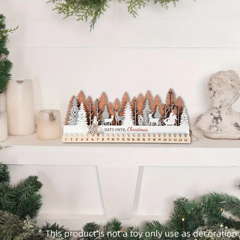 Winter Christmas Countdown Table Decoration Wood Christmas - Temu winter-christmas-countdown-table-decoration-wood-christmas-temu