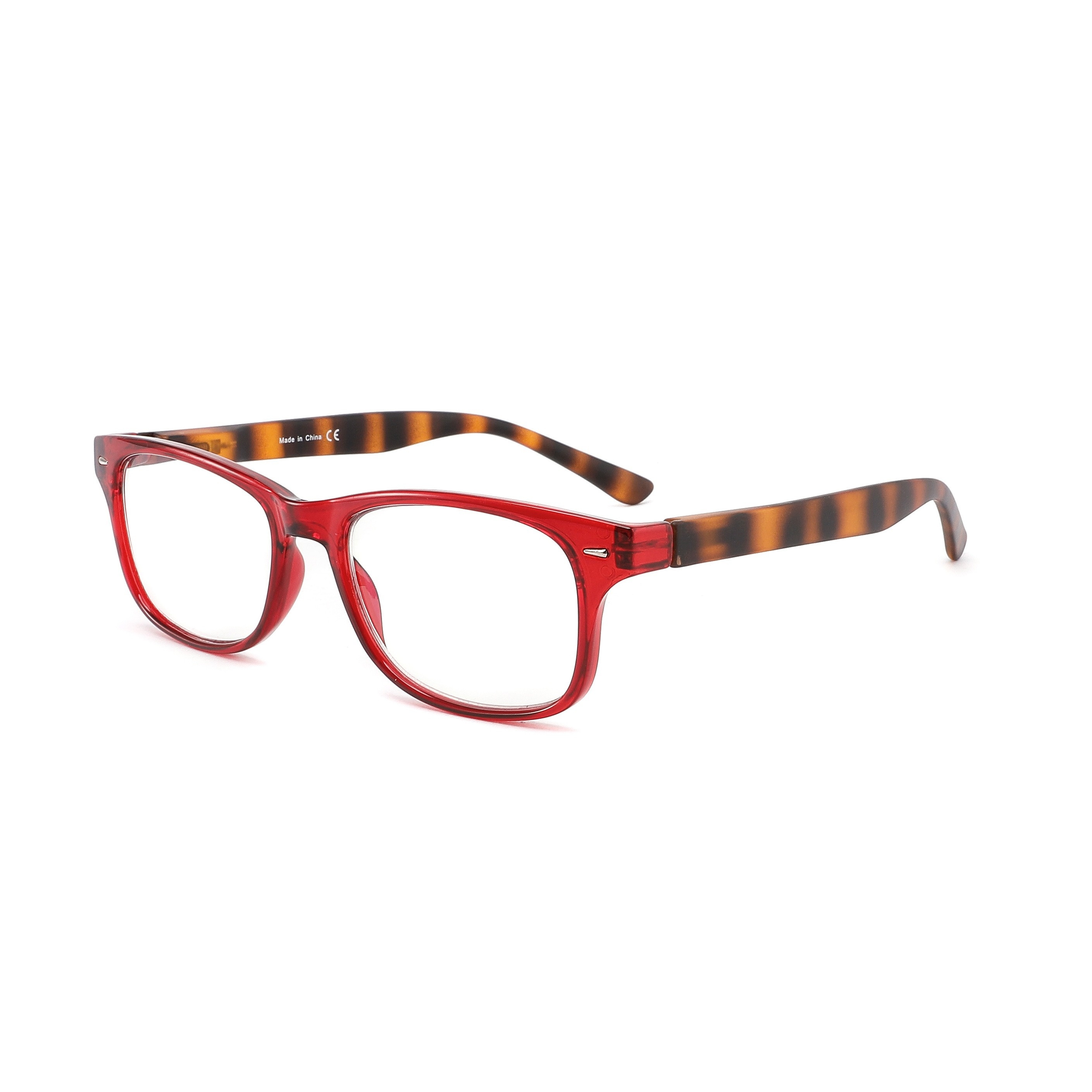 Blue Light Blocking Reading Glasses Durable Plastic Frame with Clear  Polycarbonate Lenses for Comfortable Vision