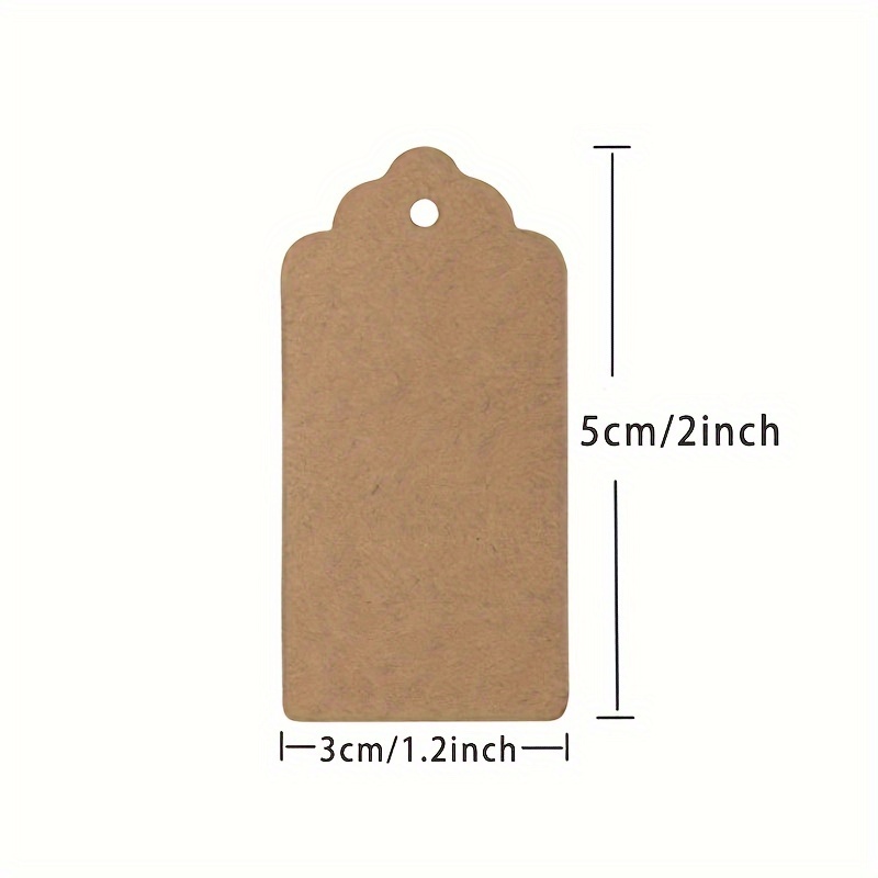 Kraft Paper Gift Tags Blank Gift Tags Hanging Tags With 20 Meters Of Yellow  Hemp Rope Price Tags - Temu