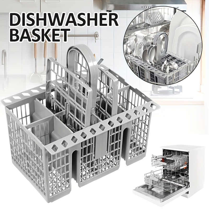 

1pc Multifunctional Dishwasher Plastic Basket, Pp Universal Dishwasher Knife And Fork Storage Box, Flatware Organizers, Kitchen Accessories