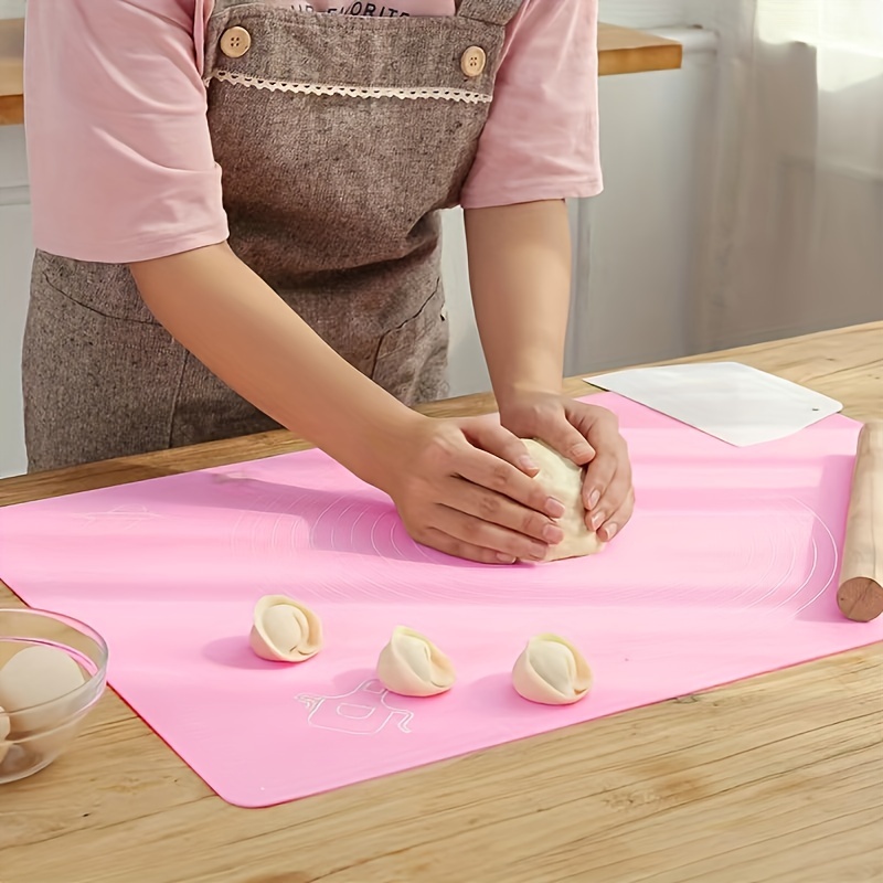 LARGE NON STICK SILICONE BAKING DOUGH ROLLING MAT FONDANT PASTRY