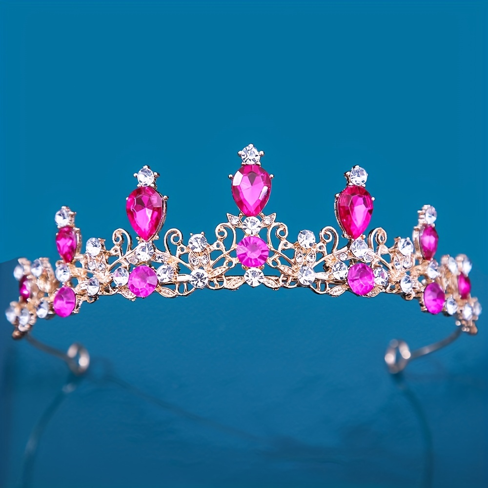 Diadema di cristallo di moda corona sposa set di gioielli da sposa corona  di strass collana orecchino per accessori donna copricapo diadema - Temu  Italy