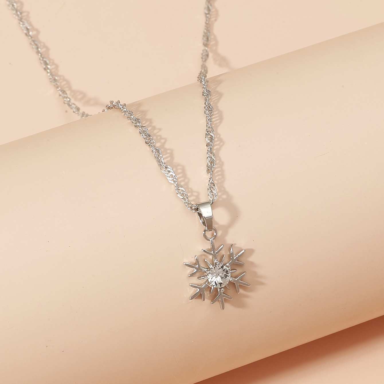 women's snowflake necklace