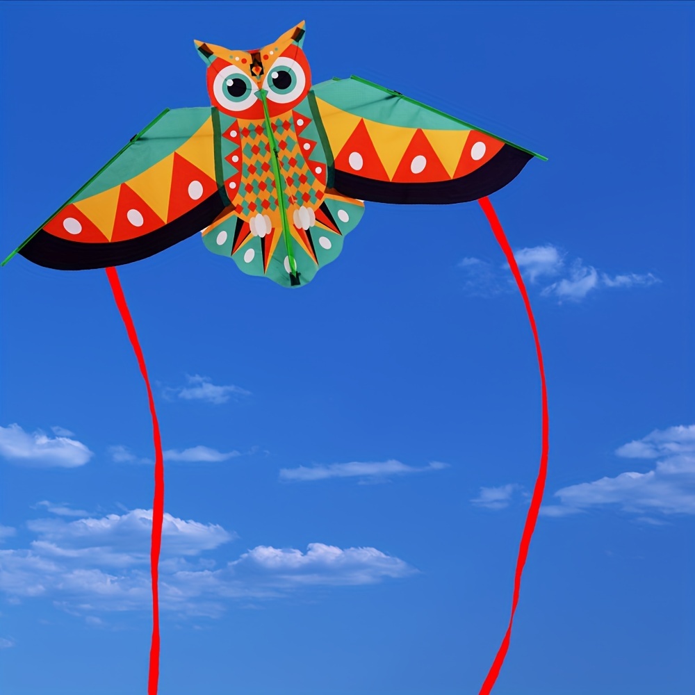 1pc 1 15m owl kite with 50m line for outdoor flying entertainment details 4