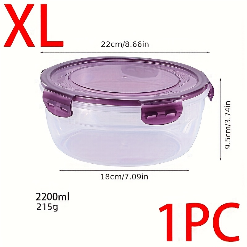 Storage Box Set, Round Modern Style Food Storage Fresh-keeping Box,  Portable Food Storage Container, Refrigerator And Microwave Safe, For  Picnic And Camping Supplies, Back School Supplies - Temu