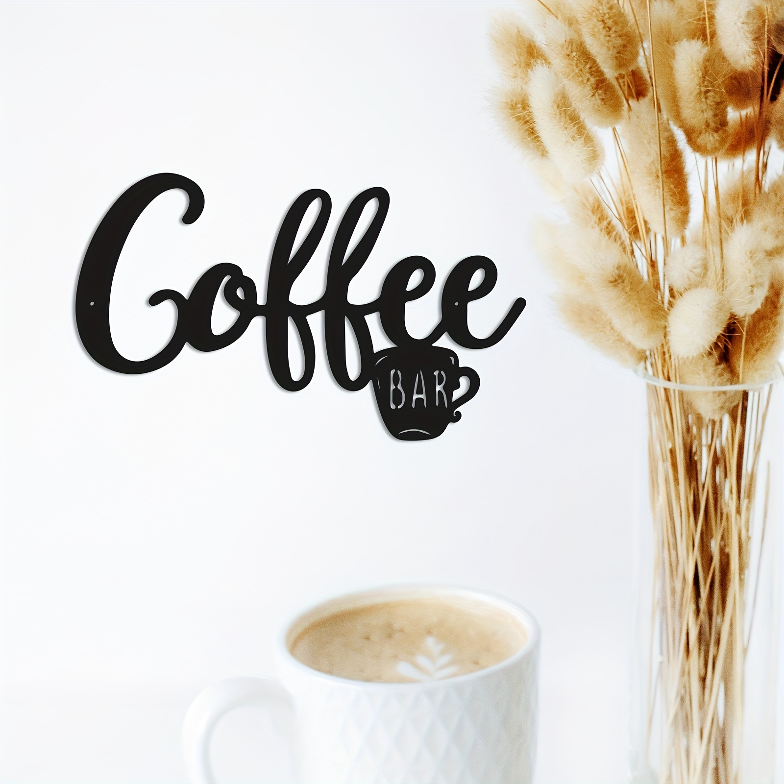 Coffee Sign Coffee And Tea Bar Sign Metal Hanging Wall Art - Temu