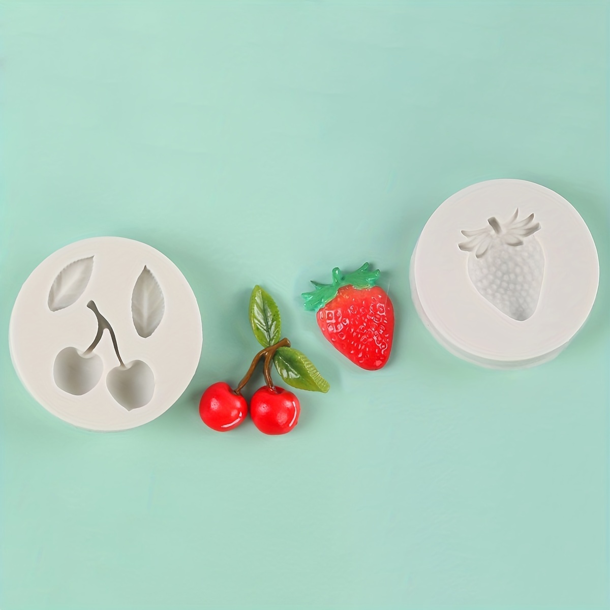 Fruit And Vegetable Sugar Flipping Silicone Mold Strawberry - Temu