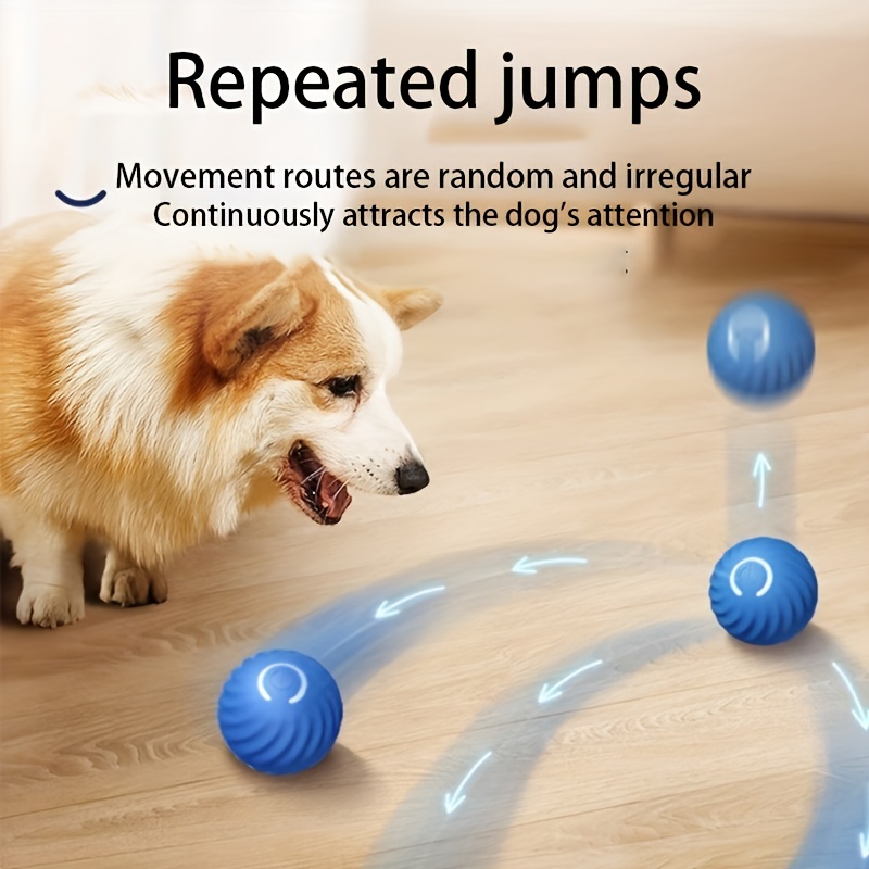 Dog Smart Bouncing Ball, Automatic Rolling Ball Dog/cat Toy, Perfect For  Interactive Fun! - Temu
