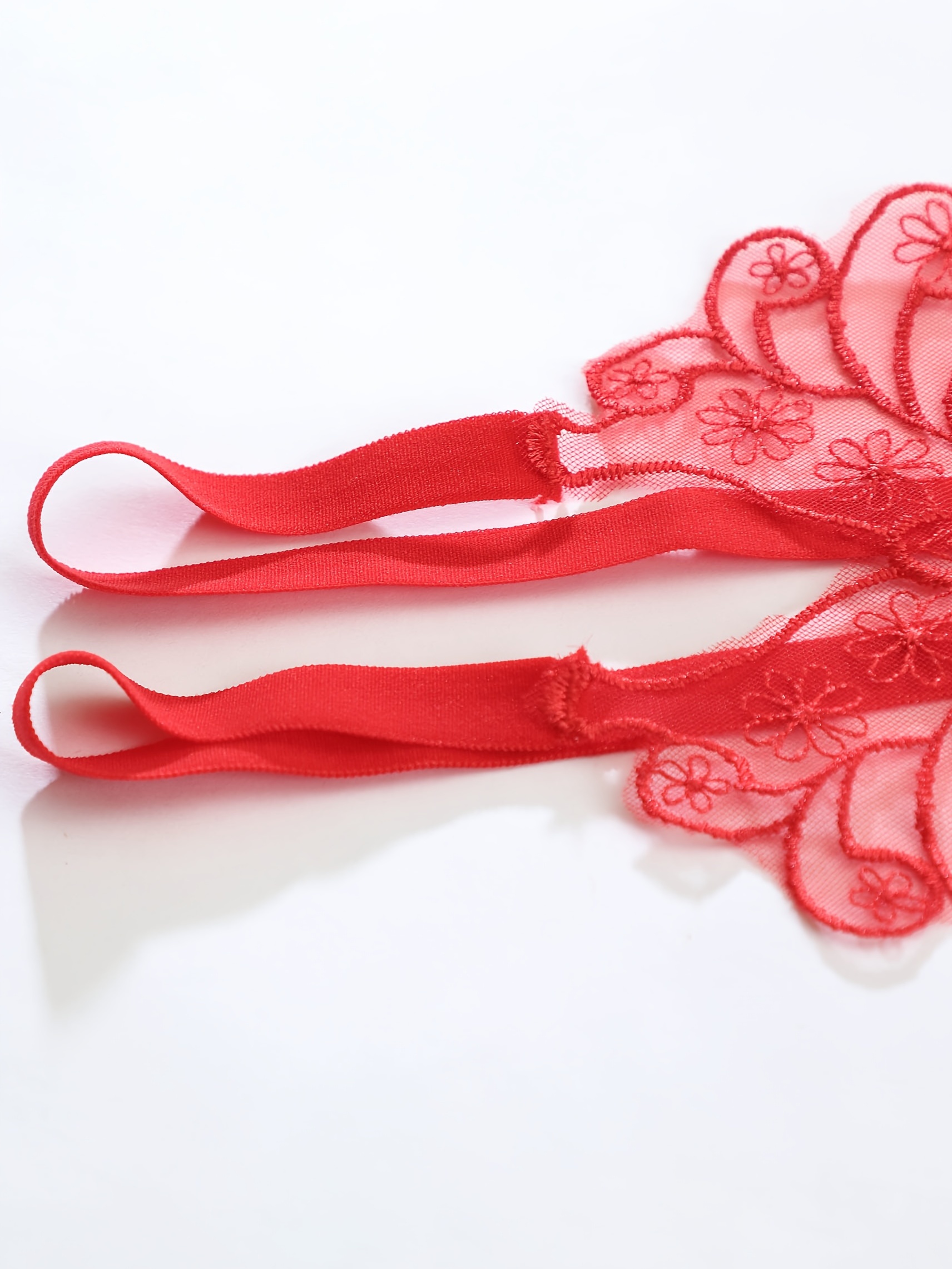 Butterfly Decoration C String Underwear For Women Red – Nightytonight