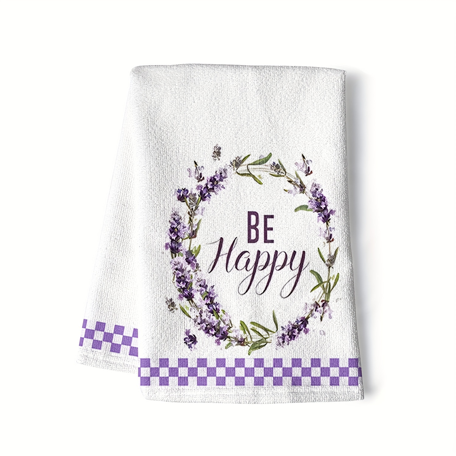 Lavender Printed Dish Towel, Cute Kitchen Towel, Soft Absorbent Fingertip  Towel, Kitchen Cleaning Dish Cloth, Bathroom Supplies, Housewarming Gift -  Temu Australia