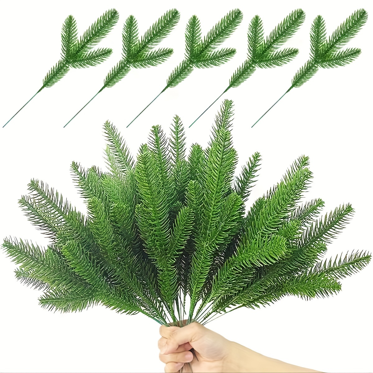 Glitter Christmas Tree Pick Curly Tall Tree Filler Branches - Temu