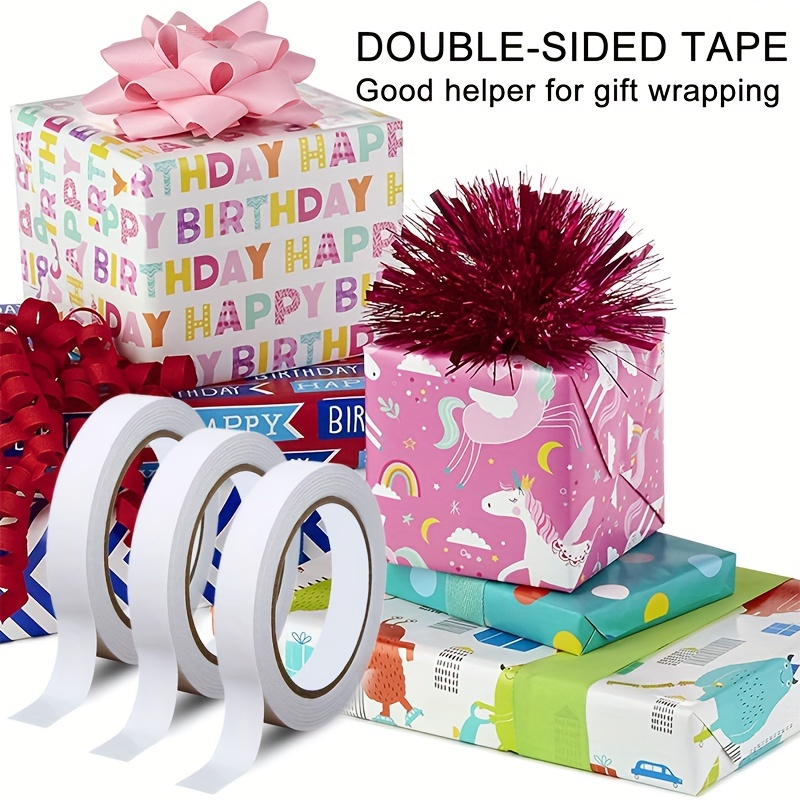 1pc/2pcs Double Sided Tape Is Used For Manual Scrapbooks And Is Easy To  Tear, Suitable For Gift Packaging Adhesive, Art, Balloons, Card Making,  DIY, A