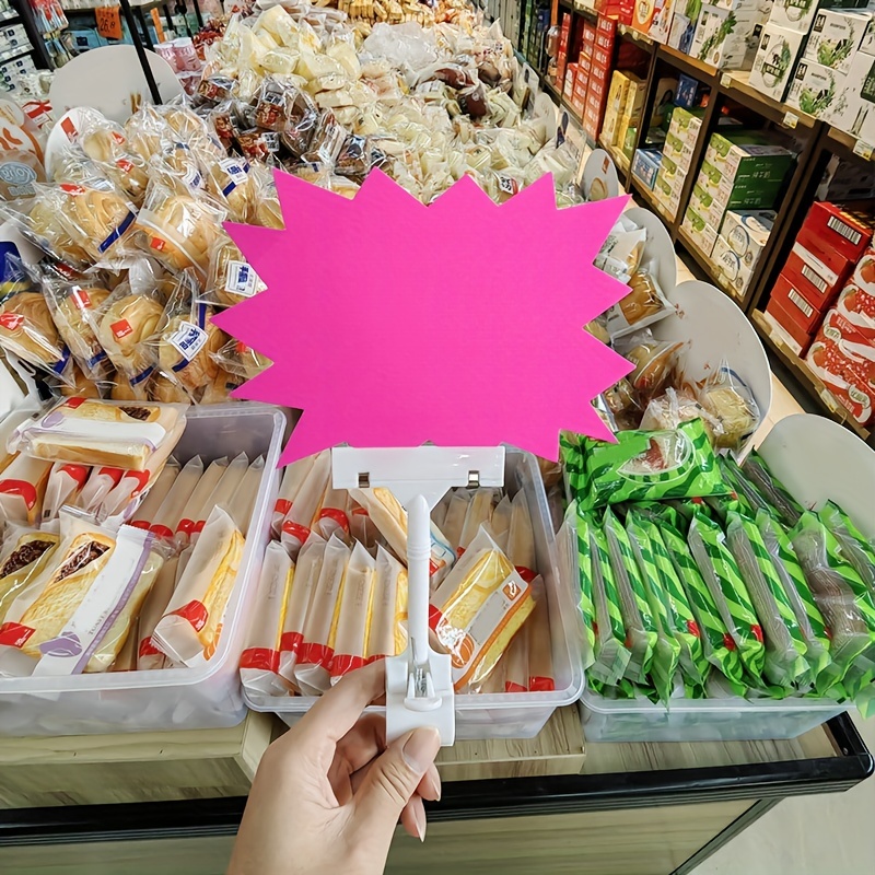 10pcs Pricing Signs Supermarket Display Signs
