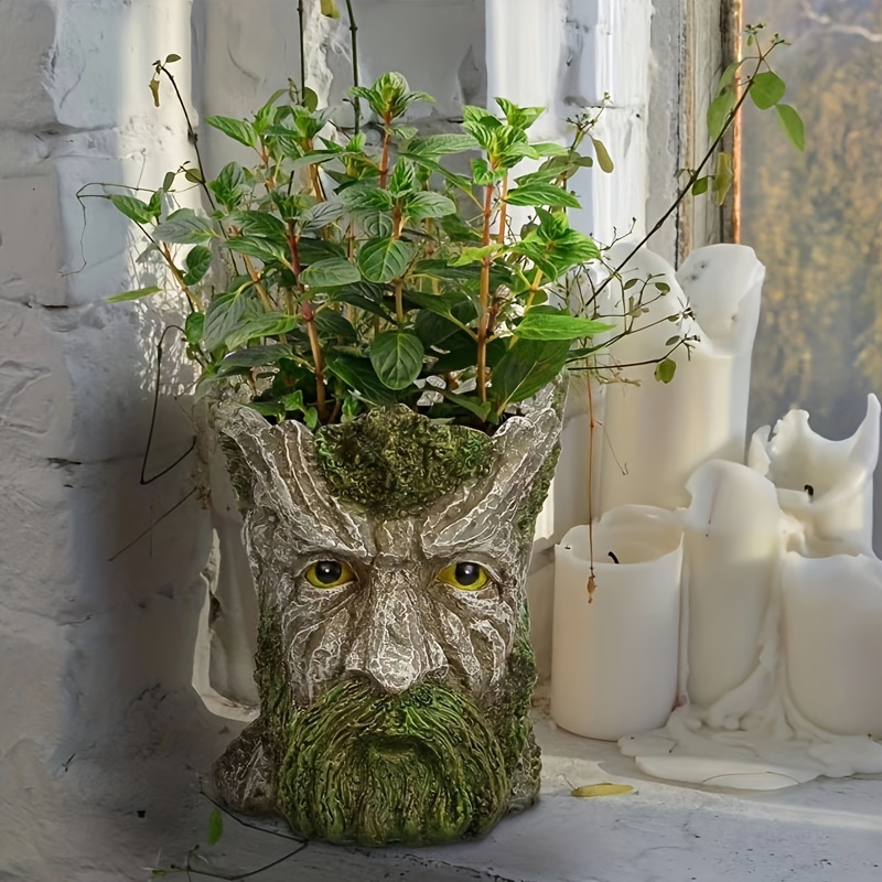Legno naturale per piante grasse vaso da fiori con corteccia ornamenti per  vasi da fiori giardino all'aperto decorazione per la casa ceppo d'albero