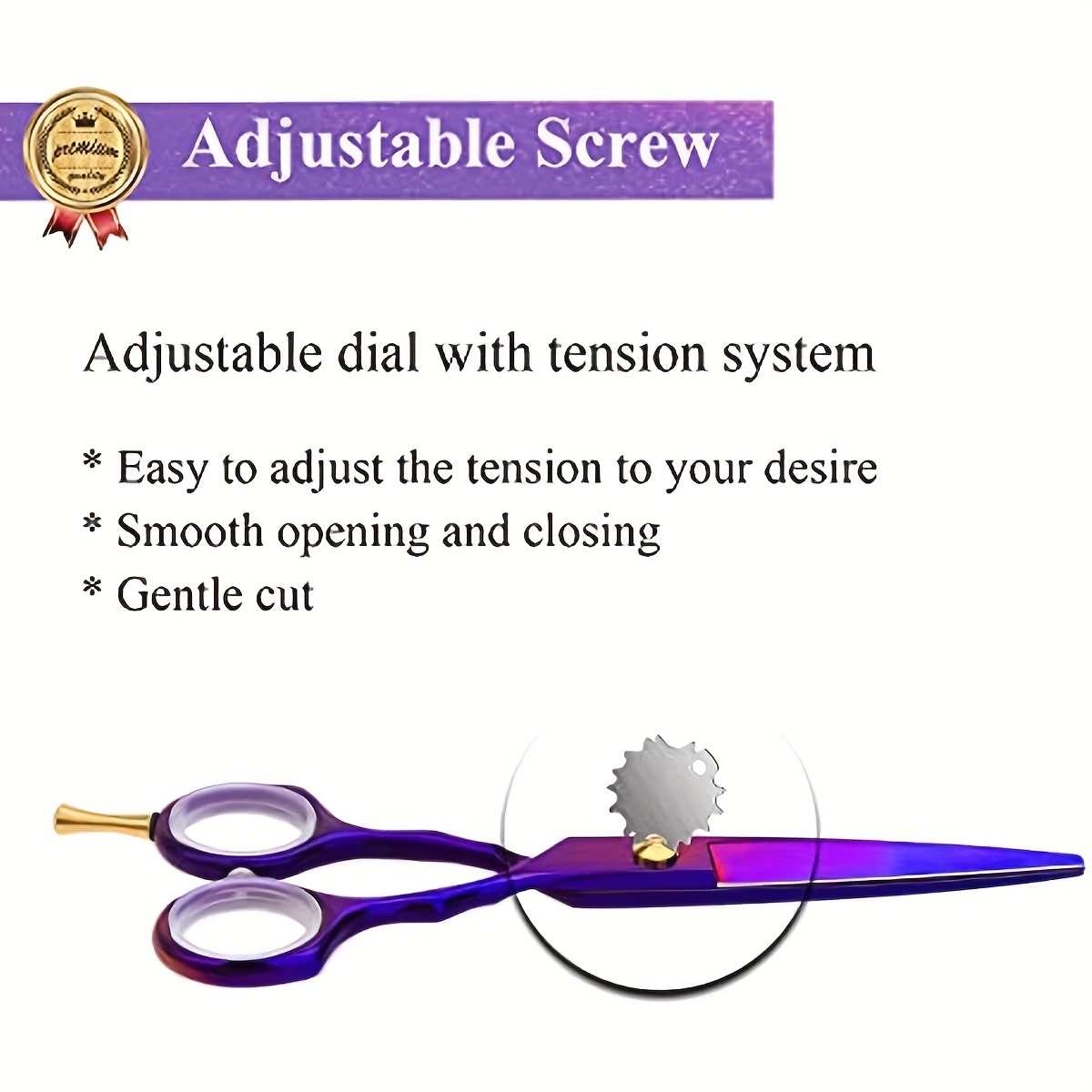 Professional 5.5 Inch Hair Cutting Scissors Set With Razor Titanium