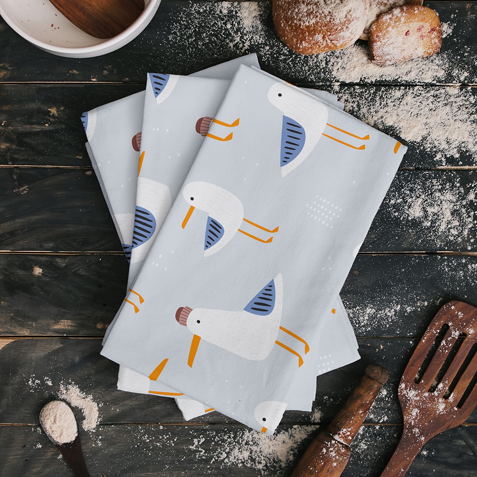 Seagull Pattern Dish Towels, Soft Absorbent Fingertip Towel, Cute Dish  Cloths, Home Decoration Towels Set, Bathroom Supplies, Housewarming Gift,, Kitchen  Towels Hand Towel Tea Towel Home Decor - Temu