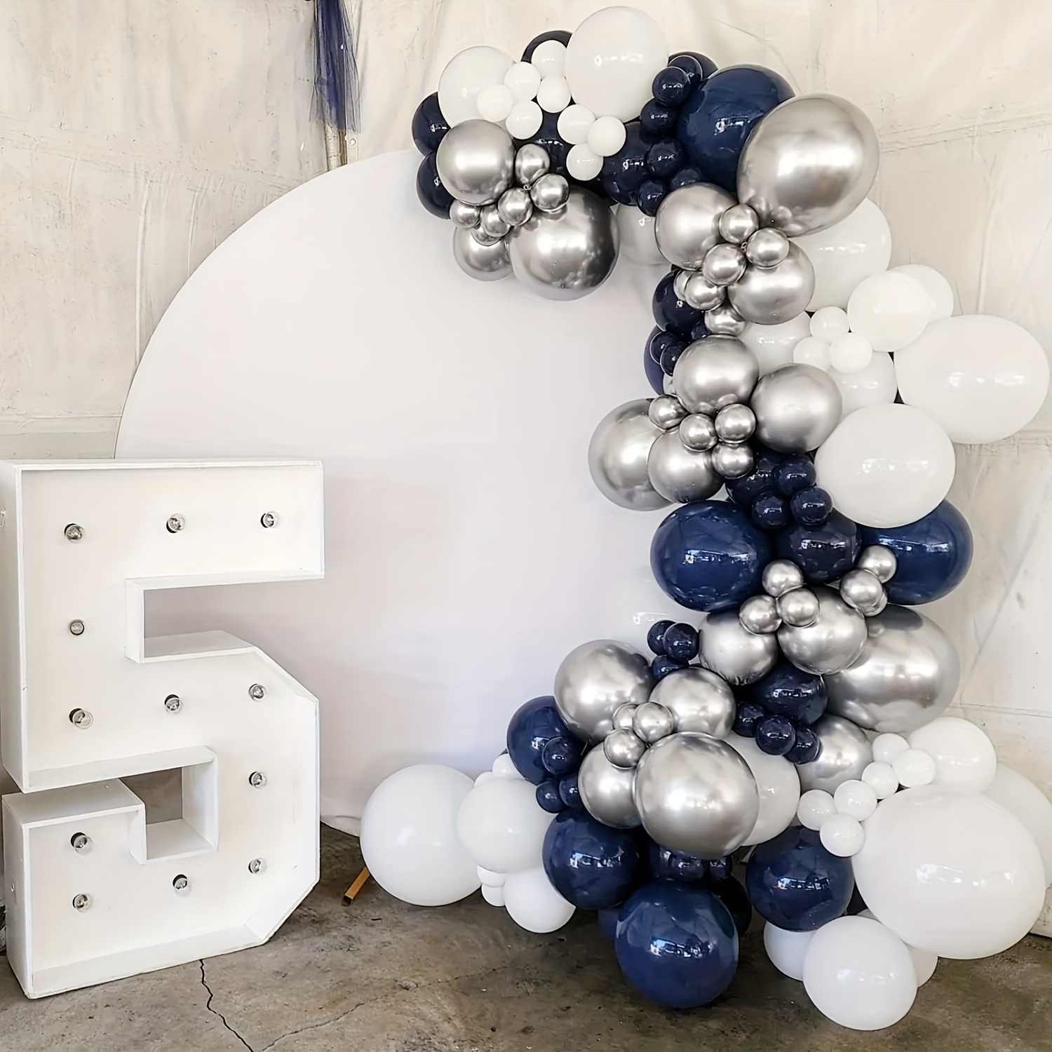 Ballons-Bleu marine-Lot de 10 - Décorations Anniversaire