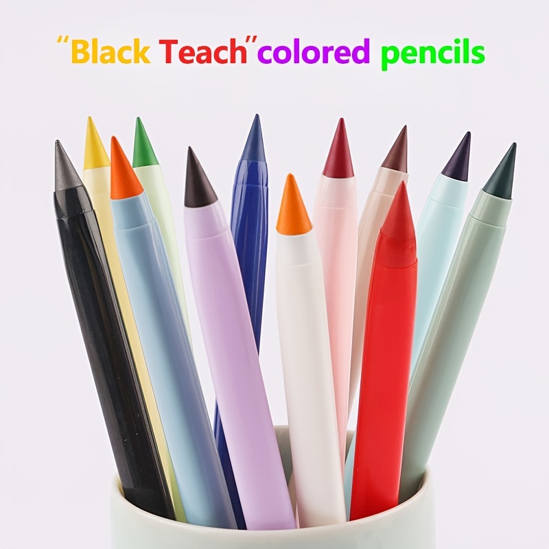 Les Crayons De Couleur Huileux À Tige Hexagonale De 24 Pièces Sont