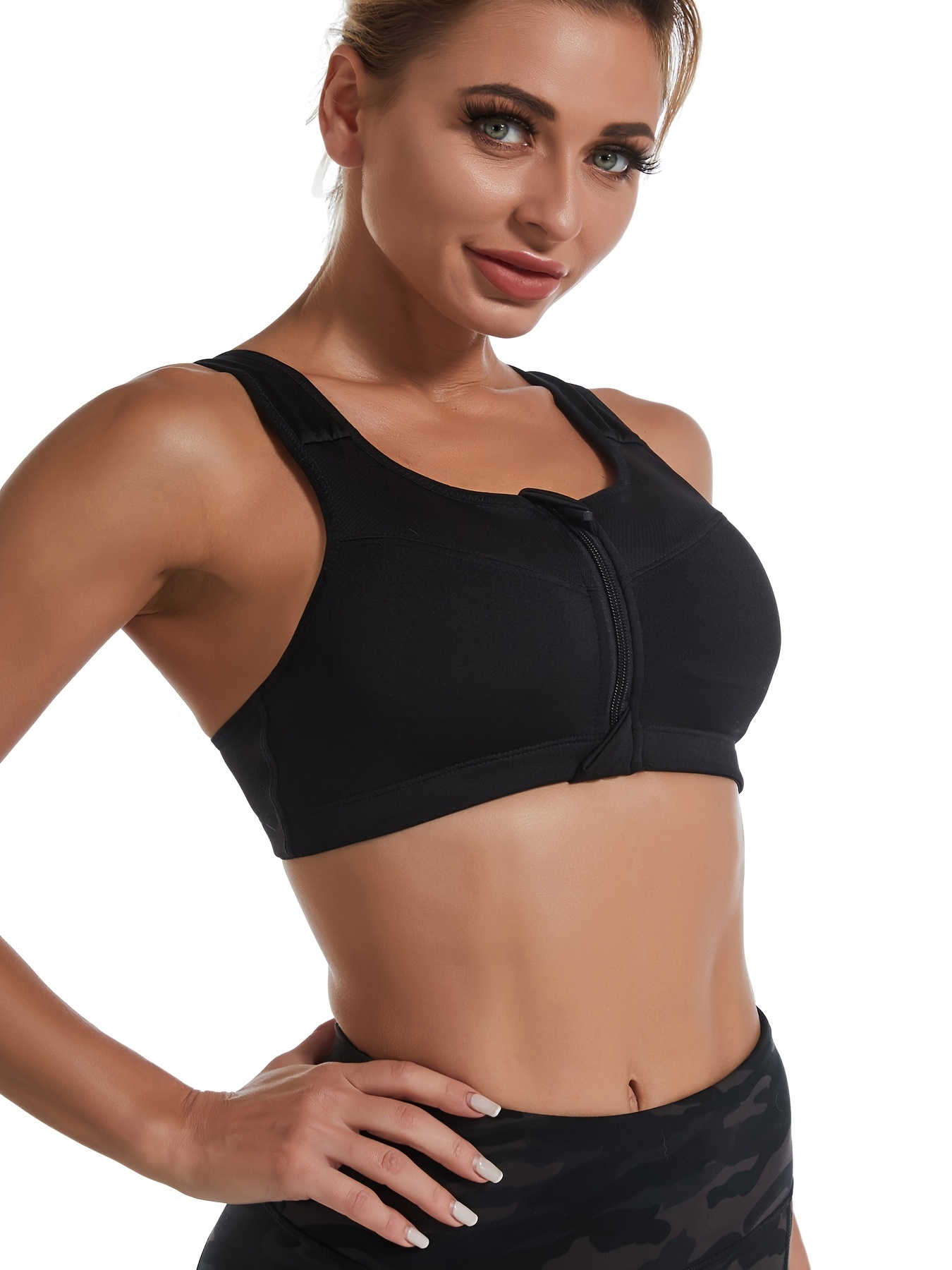Sports Bra Women Sexy Quick Dry Padded Wirefree Adjustable Fitness