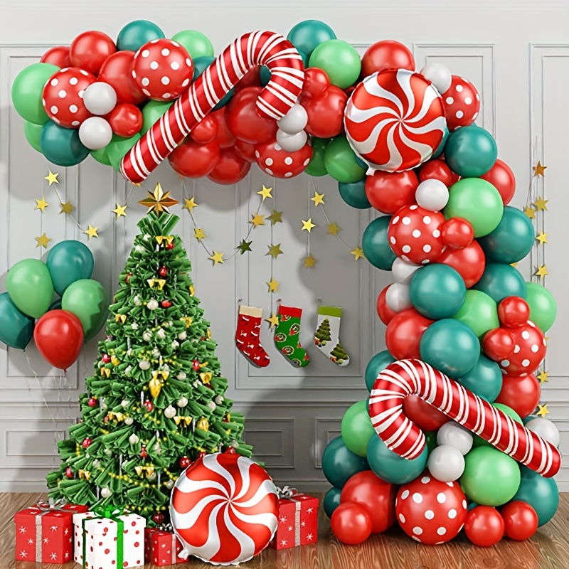 122 Piezas Kit Arco Guirnalda Globos Navidad Decoración - Temu Chile