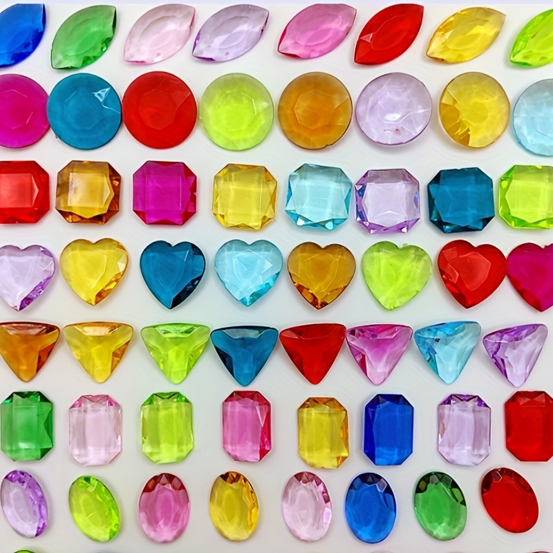 Acrylic Gems Fake Fruit For Kids Fake Jewels Plastic Gem - Temu