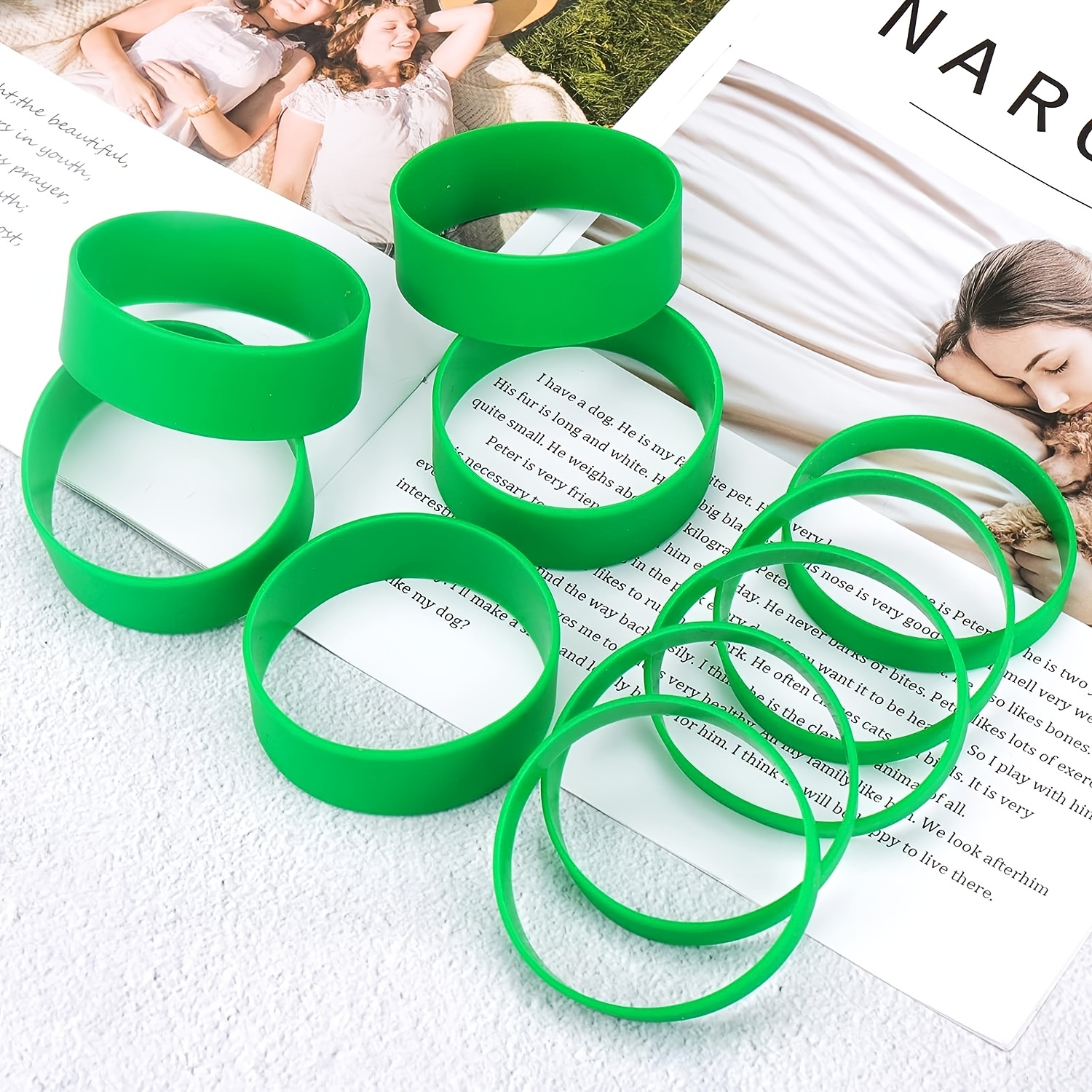 12Pcs Silicone Bands for Sublimation Tumbler Heat Resistant Sublimation  Paper Holder Ring Bands Prevent ghosting Sublimation Tight-Fitting