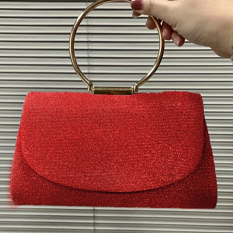 Red shiny online purse