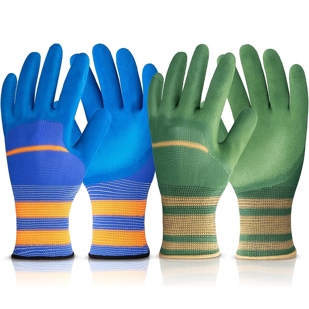 24 Pairs Gardening Gloves for Men Women Rubber Coated Work Gloves Garden  Gloves Safety Work Gloves Construction Gloves