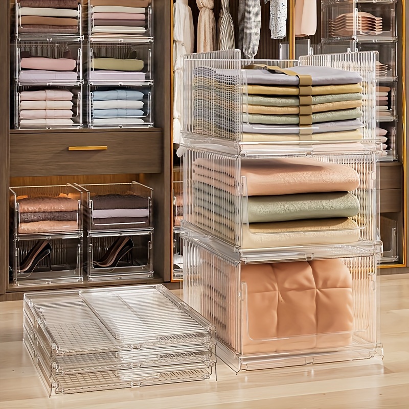 Closet Organizer - Stackable Storage Box - Bedroom Organizer