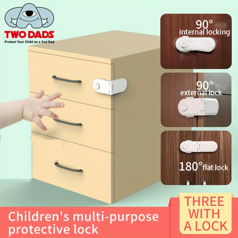 5Pcs Baby Kids Safety Lock Box Drawer Cupboard Cabinet Fridge Door Child  Proof