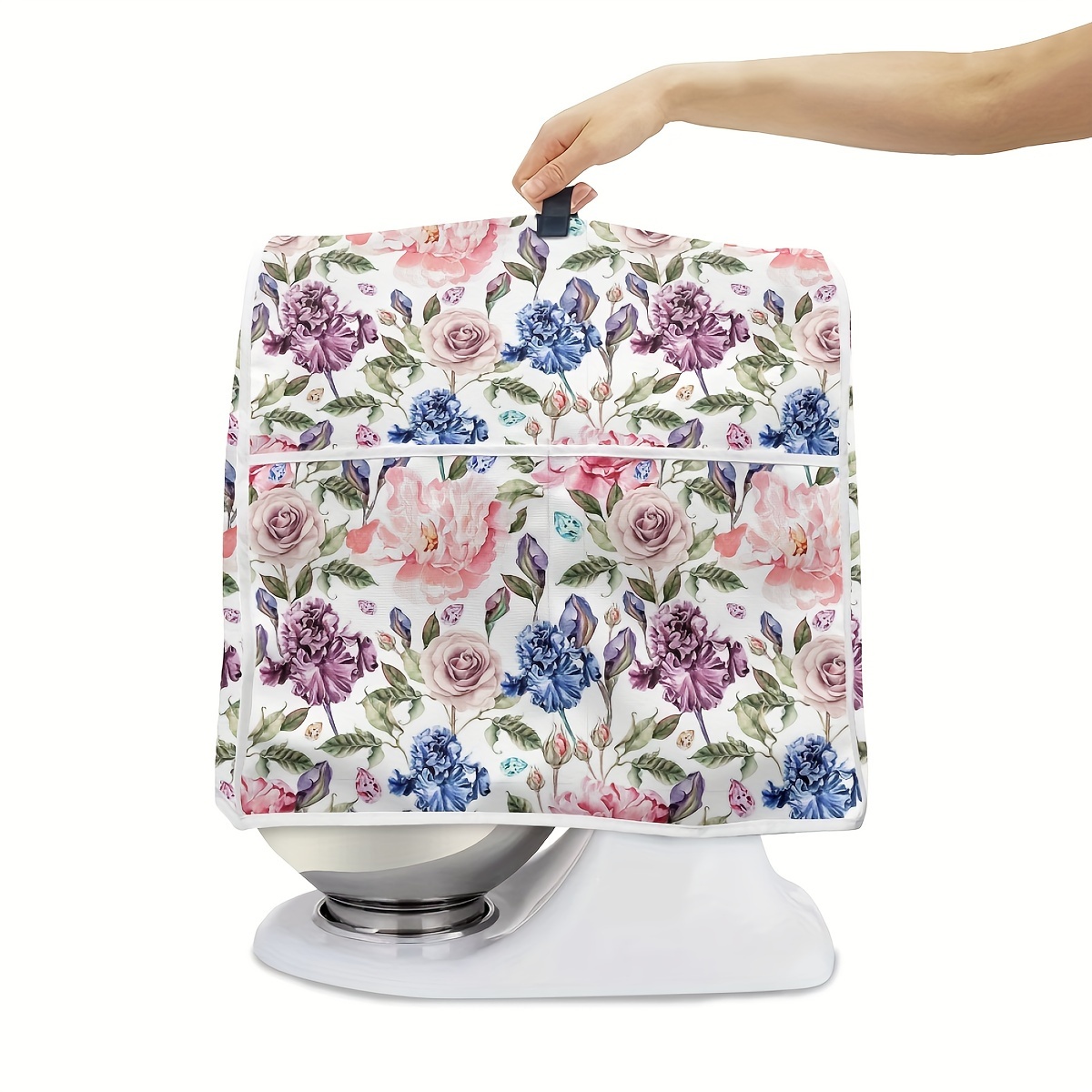 Stand Mixer Cover, Kitchen Mixer Cover Compatible With 5-8 Quart Kitchenaid  Mixers,pioneer Woman Kitchen Mixer Cover For Stand Mixer With Pockets,  Kitchen Aid Mixer Assecories - Colorful Roses - Temu