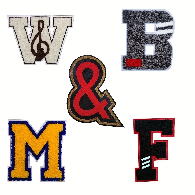 Custom Iron on Patchesiron Applique Numbers Letter Patches