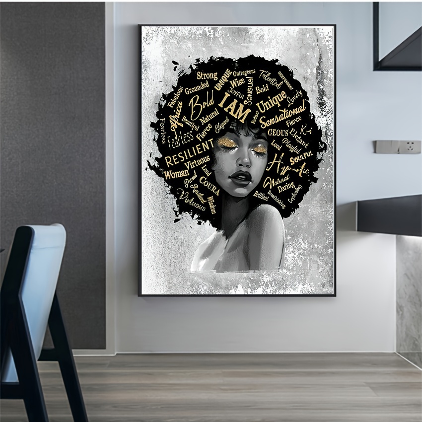 Canvas Poster Modern Art Black And White Canvas Painting - Temu