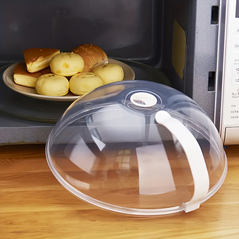 Microwave Plate Cover With Handle Transparent Microwave Oven - Temu