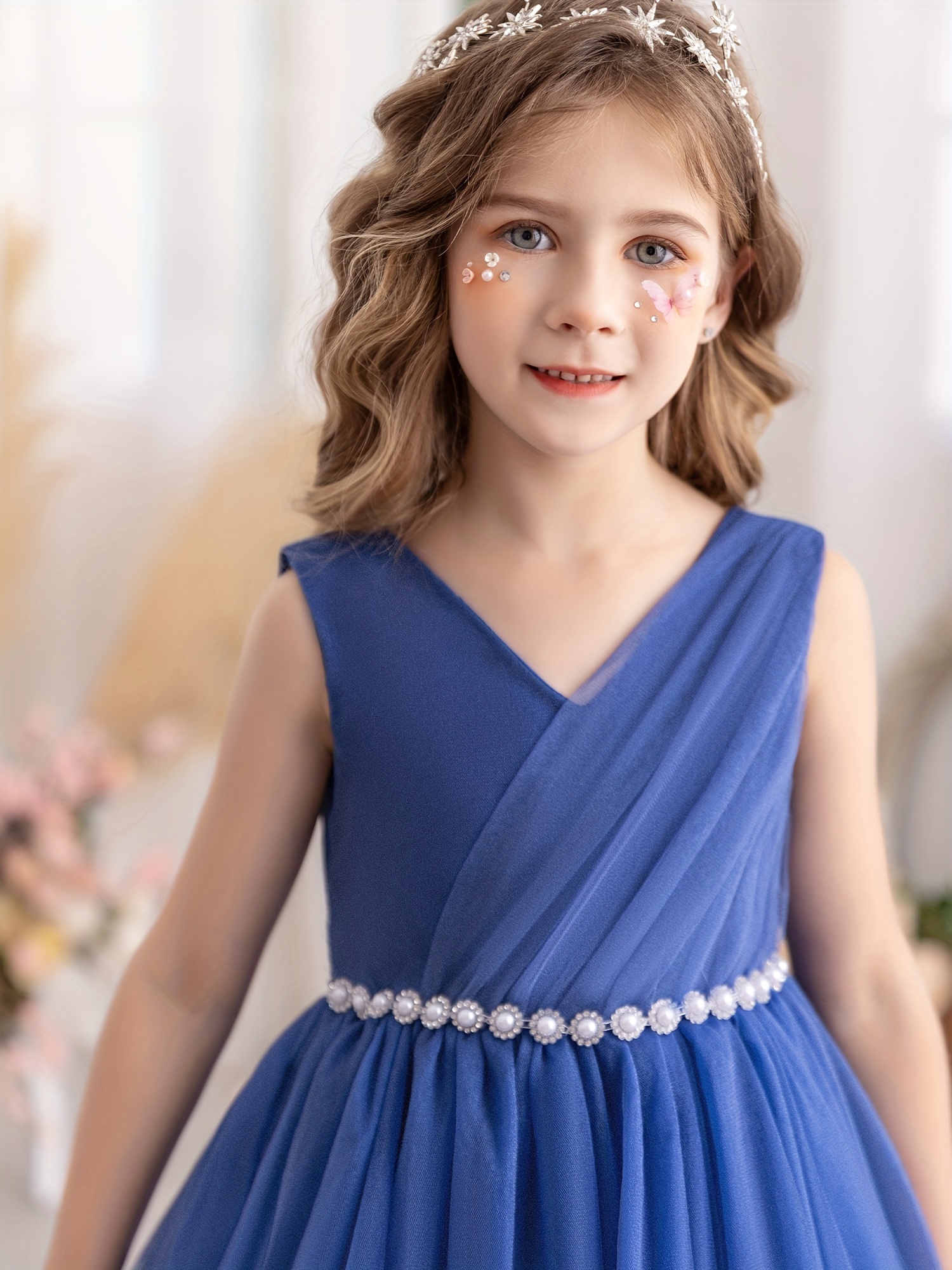 Robe Tutu l gante Sans Manches Filles 3 12 Ans Col En V Temu